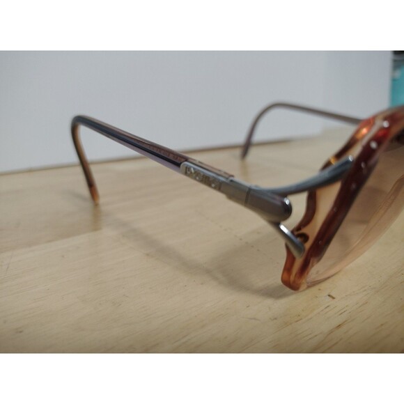Vintage Luxottica Maude Sunrose Translucent Oval Eyeglasses Tinted Italy